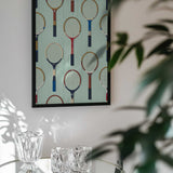 Vintage Tennis Rackets Pattern