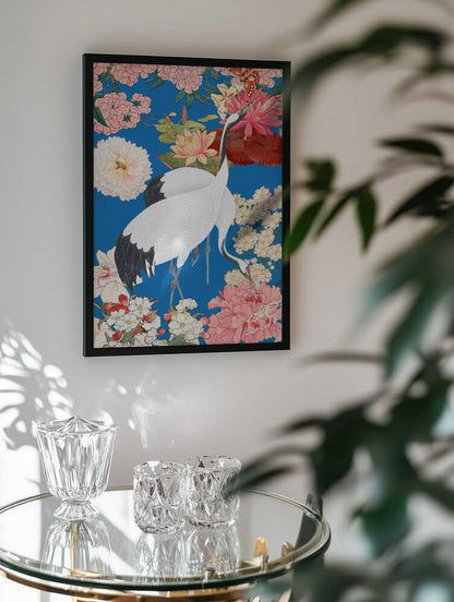 Japanese Cranes Floral Art