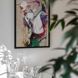 Vibrant Golf Swing