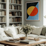 Abstract Color Block Circle