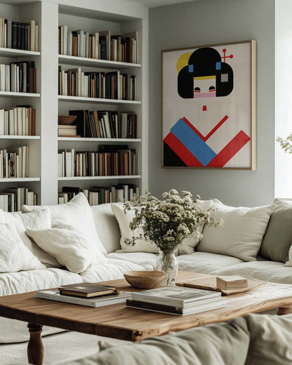 Colorful Geometric Woman