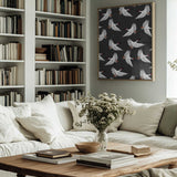 Graceful White Birds Flying