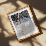 Abstract Gold Cubes