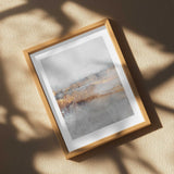 Golden Gray Abstract Layers