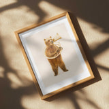 Whimsical Tuba Bear