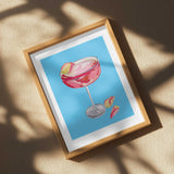 Vibrant Pink Cocktail