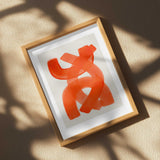 Vibrant Orange Abstraction