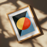 Abstract Color Block Circle