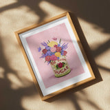 Flowers In a vintage Can