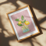 Lemon Bunch In Vase