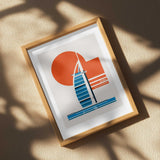 Dubai Sail Building Sunset