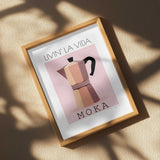 Pink Moka Pot Coffee