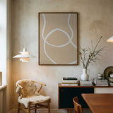 Flowing Beige Curves