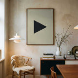 Black Geometric Triangle
