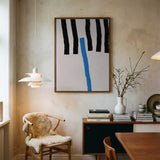 Abstract Blue Line