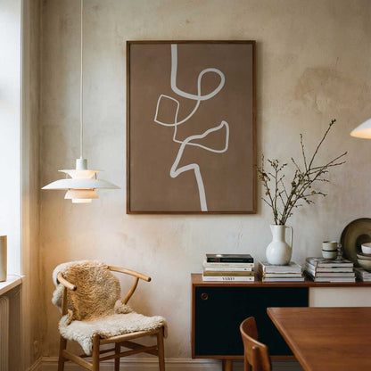 Abstract Flowing Line