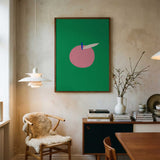 Minimalist Pink Apple
