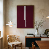 Maroon Abstract Lines