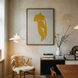 Golden Female Silhouette
