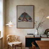 Intricate Embroidered Moth