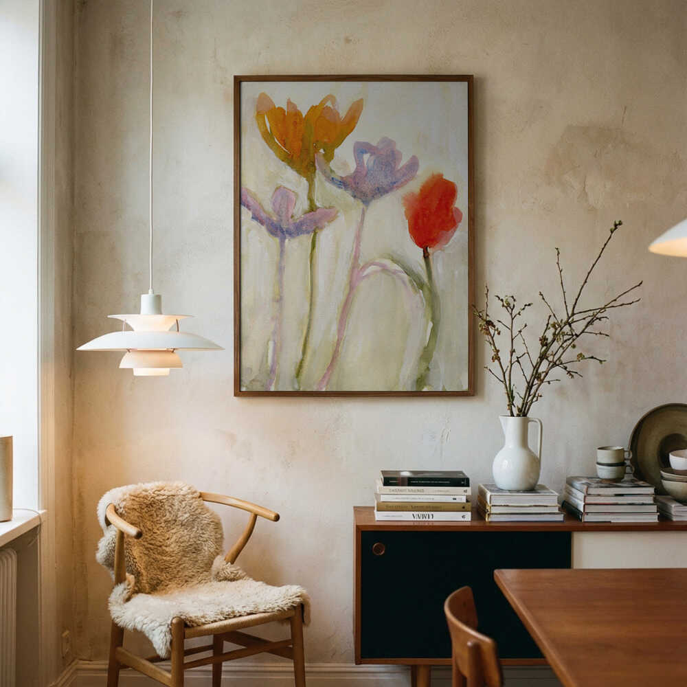 Soft Watercolor Tulips