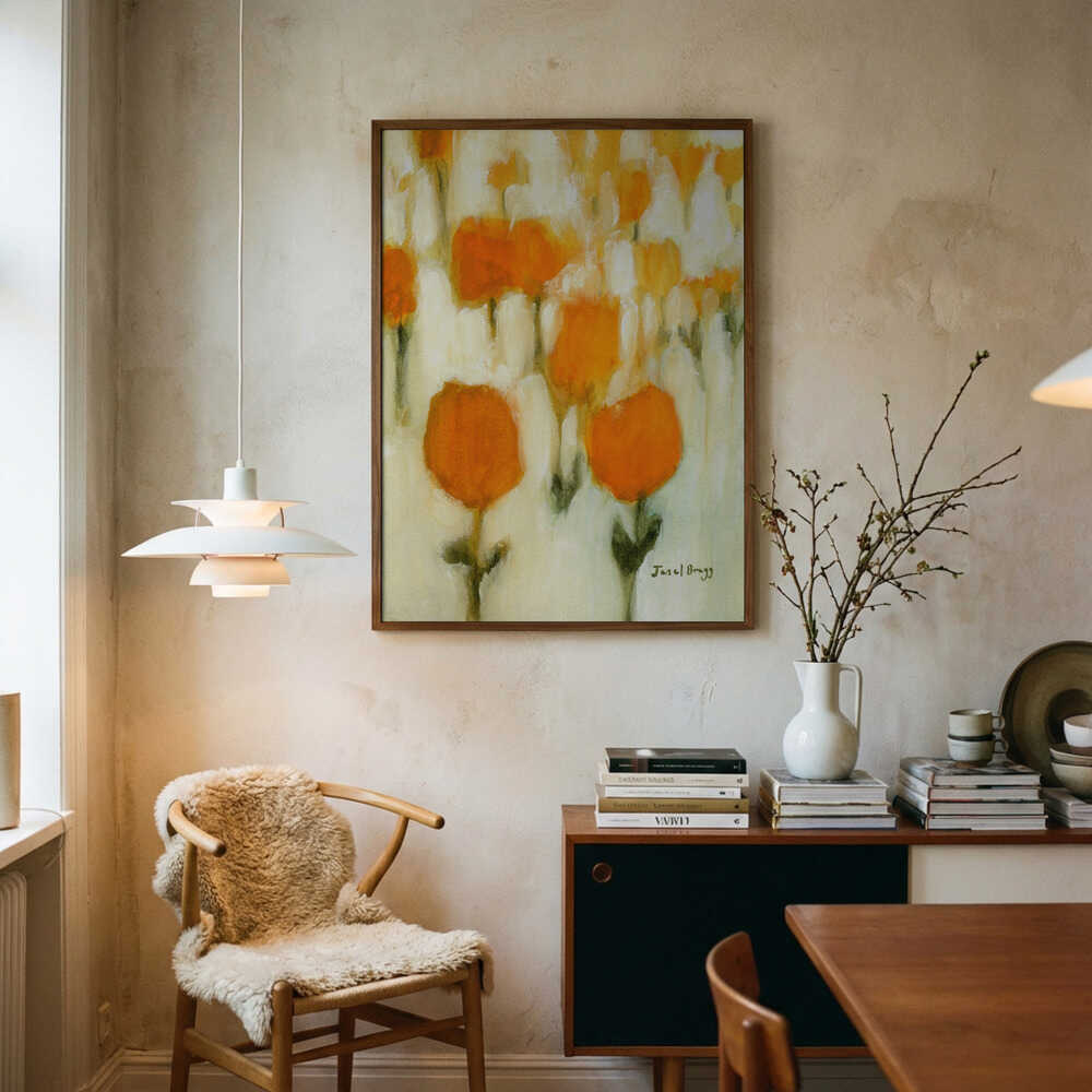 Warm Abstract Flowers