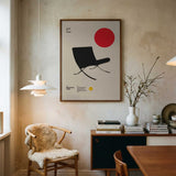 Minimalist Chair Red Circle