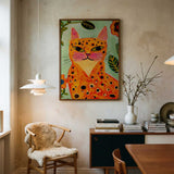 Whimsical Spotted Jungle Cat