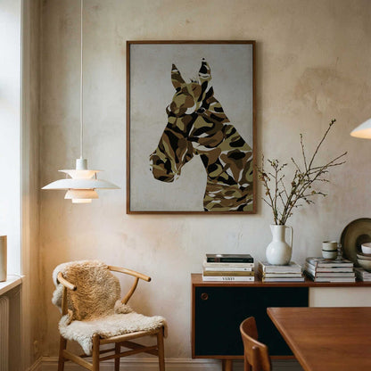 Camouflage Horse Head