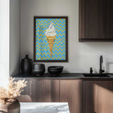 Vibrant Ice Cream Cone