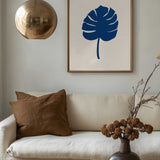 Blue Monstera Leaf