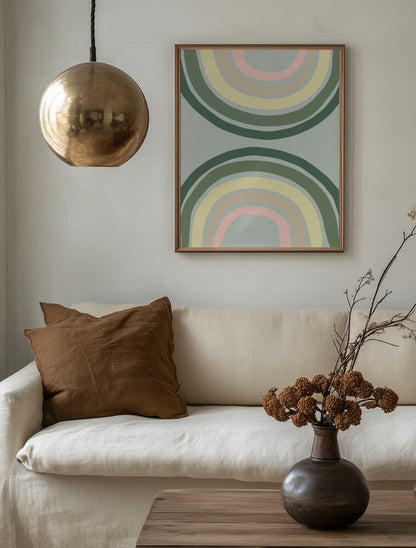 Muted Rainbow Shapes