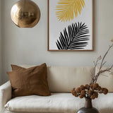 Golden Black Palm Leaves