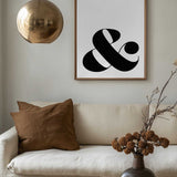 Elegant Black Ampersand