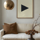Black Geometric Triangle
