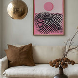 Pink Sun Abstract Horizon