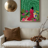 Girl At Her Garden