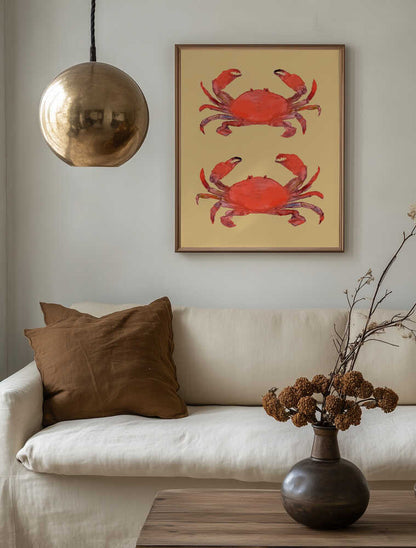 Vibrant Red Crabs