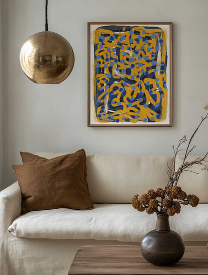Dynamic Blue Yellow Dots