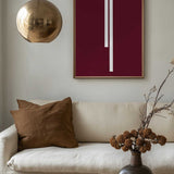 Maroon Abstract Lines