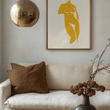 Golden Female Silhouette