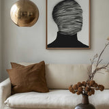 Abstract Striped Face