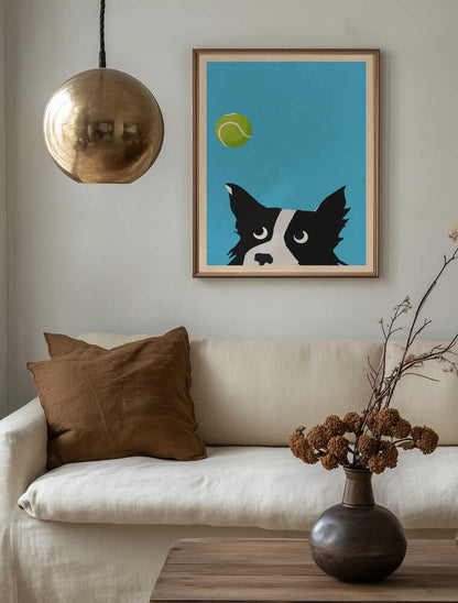 Border Collie Tennis Ball
