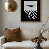 Minimal Fish Skeleton Swirl