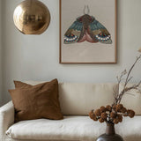 Intricate Embroidered Moth