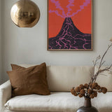 Vibrant Volcano Eruption