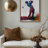 Vibrant Golf Swing
