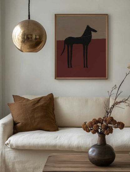 Abstract Black Horse