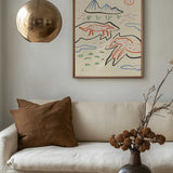 Whimsical Foxes Mountain Landscape