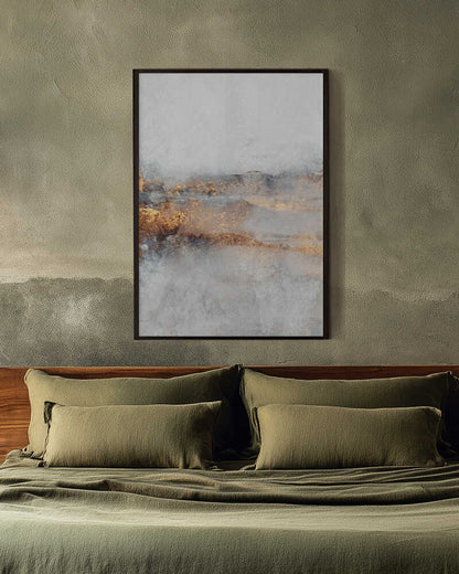 Golden Gray Abstract Layers